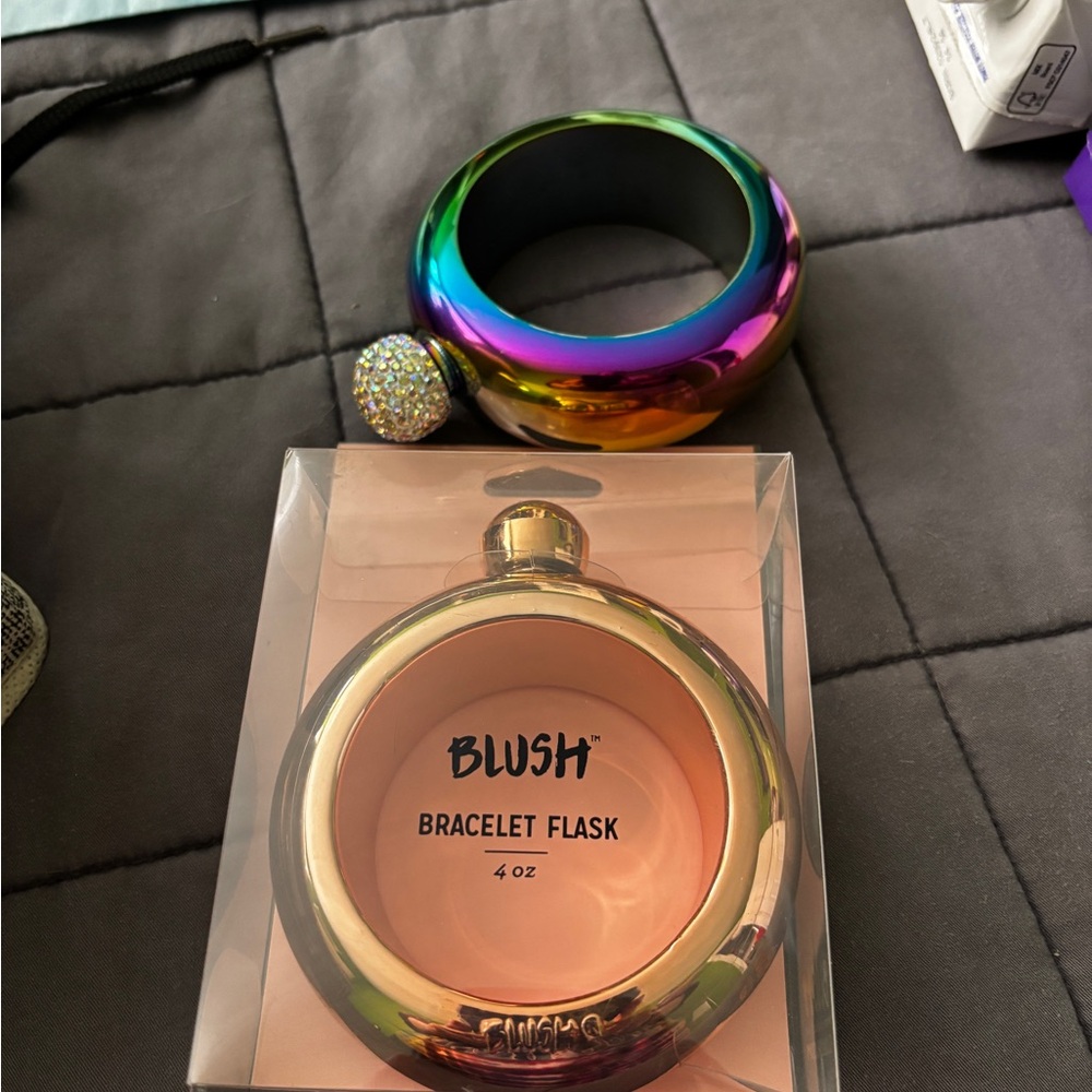 Bracelet Flasks - Rainbow & Gold Blush